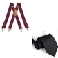📢📢High elasticity Men's X-Back Suspenders with Hook Clips
