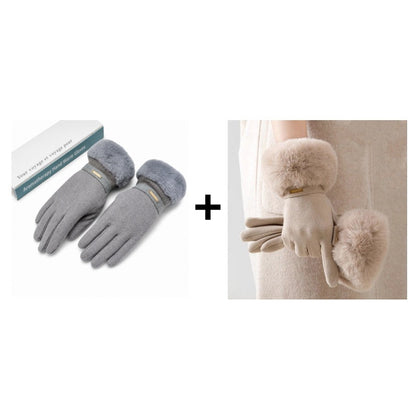 🌸Hot Sale 50% OFF💖Women's Winter Thermal Touchscreen Gloves Windproof Warm Gloves for Outdoor Cycling and Driving