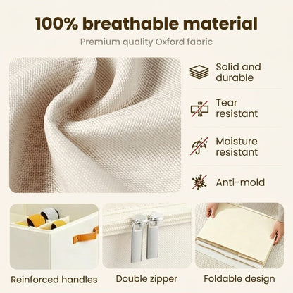 ⏰🔥LIMITED TIME 49% OFF! 👟 Fabric Shoe Organizer Storage Box – Foldable, Large Capacity, Dustproof & Breathable for Closet & Bedroom 🧺✨