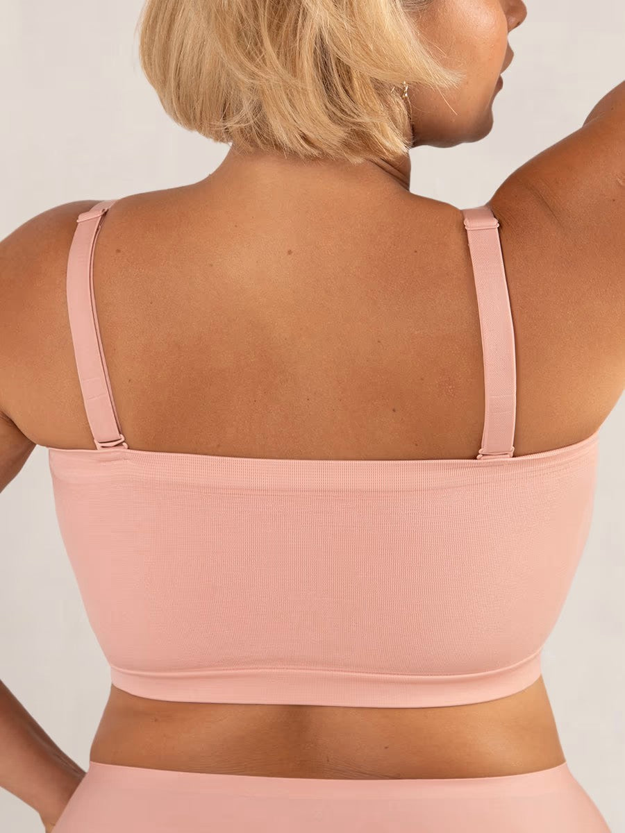 ⛱️Last Day Special Price $19.99!!🤩🔥Convertible Strapless Bandeau Bra with Wireless Comfort, Anti-Slip Grip & Removable Straps