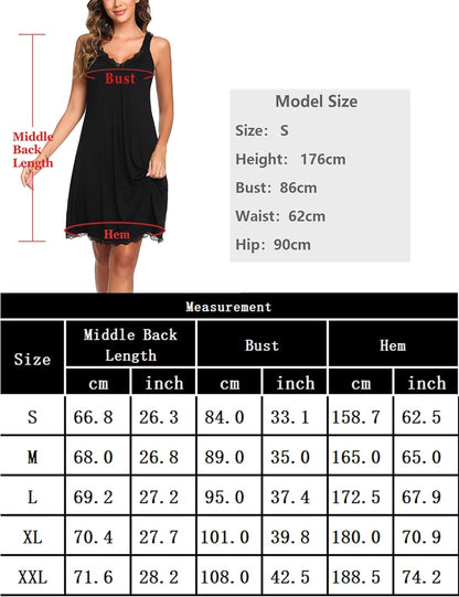 ✨🛍️New Arrivals -Lace Hollow Nightgown – Soft Cotton & Relaxed Fit for All-Night Comfort