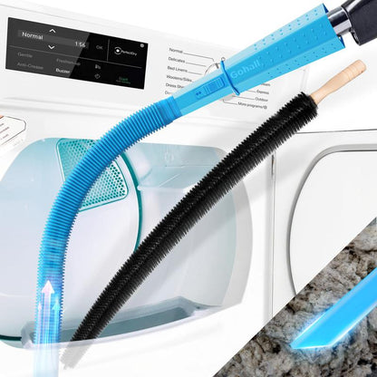 ⏰Limited Time Sales - save 49% OFF🧹 Tumble Dryer Vent Cleaner Kit – 2-Piece Lint Removal Brush & Vacuum Attachment 🌬️