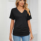 ⏳ Limited time 50% off! 💥V-Neck Solid Color Loose Ladies Tops（The more you buy, the higher the discount）