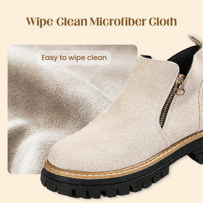 💜 LAST DAY PROMOTION - 50%OFF 💜 Women's Round-Toe Ankle Boots with Side Zipper