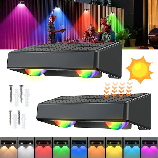 Solar Outdoor Wall Light – 3 Color & Rainbow