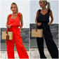 Women's Sleeveless Wide Leg Jumpsuit