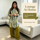 🔥New Arrivals & Special Offers-Women Tie Dye V Neck Blouse Roll Up Sleeve Matching Pants Set