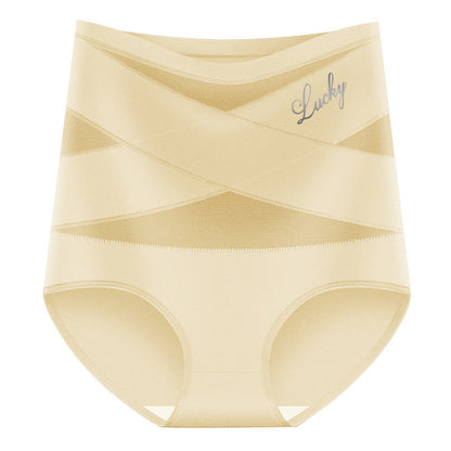 🌸Buy 1 Get 3 Packs✨Plus-Size High-Waist Cross Tummy Control Panties