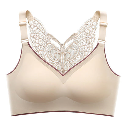 📢📢50% OFF !! ⏰Butterfly Embroidery Wirefree Bra – Wire-Free Lift & All-Day Support ✨