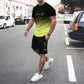 🌈 LIMITED-TIME 50% OFF! 👕 Men's Gradient Color 2-Piece Set – T-Shirt & Shorts, Breathable, Relaxed Fit 🩳