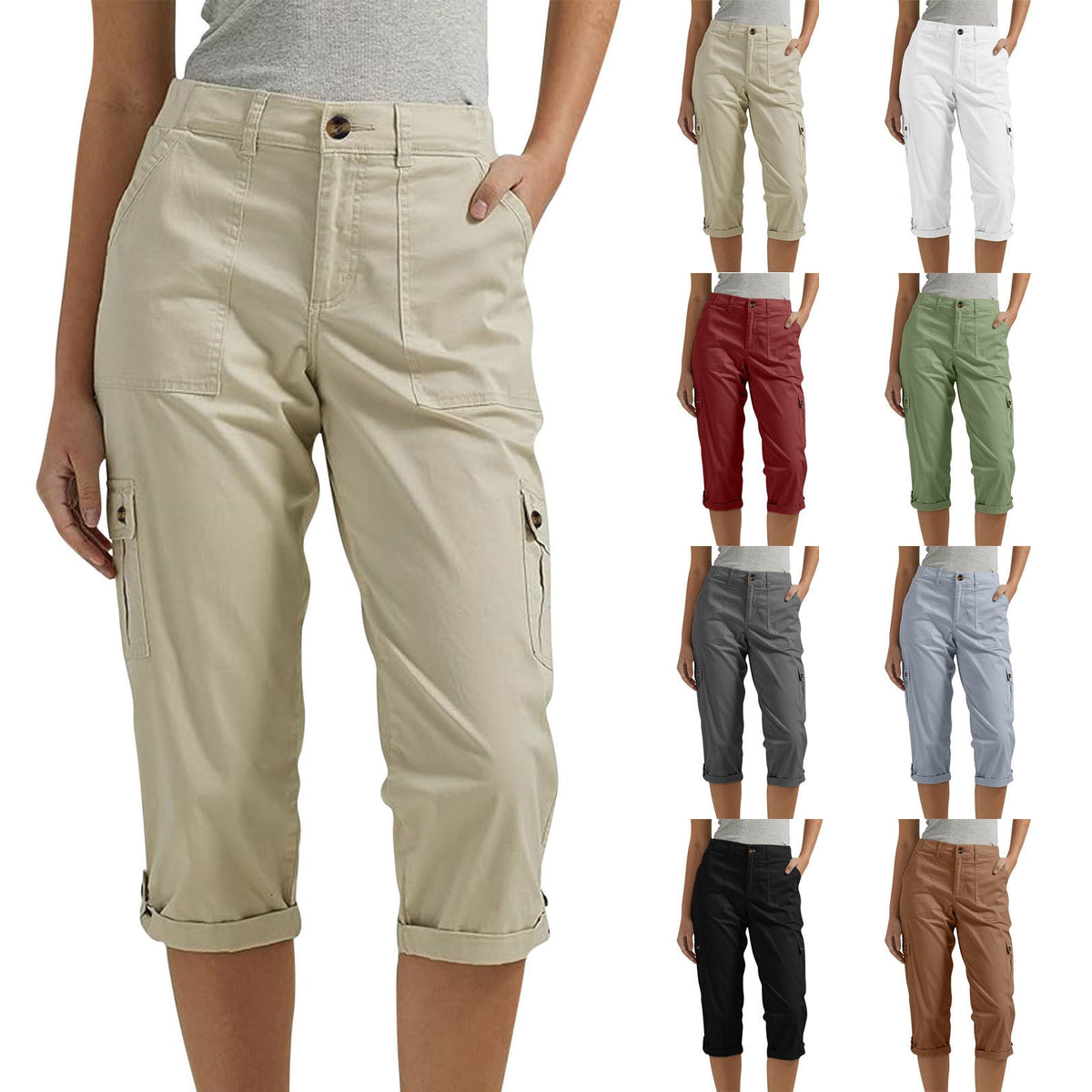 ⏰🔥LIMITED TIME 50% OFF! 🩳 Women’s High-Elasticity Multi-Pocket Casual Shorts – Comfortable, Functional & Perfect for Summer 🌞✨