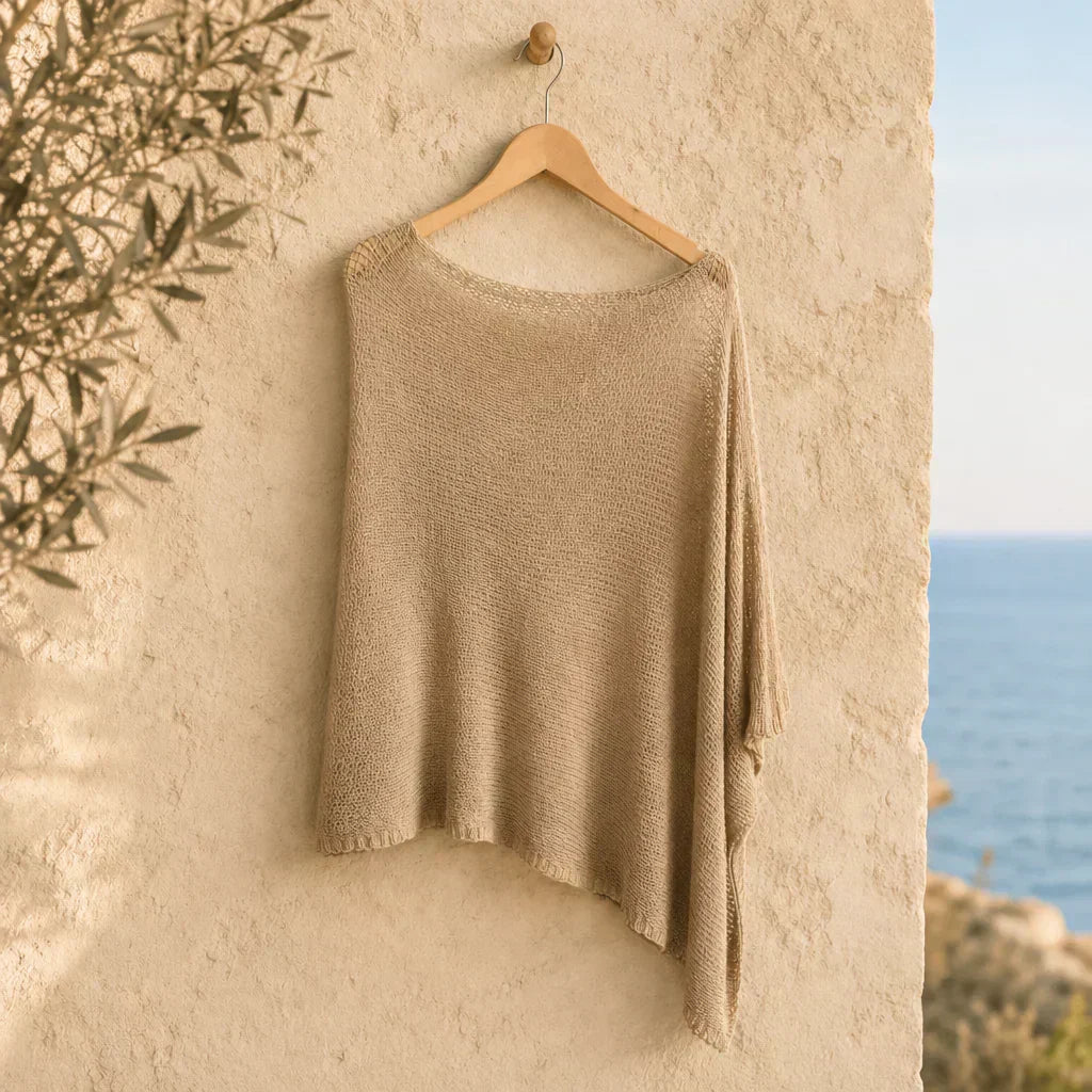 🎁New Arrival 55% OFF💥Women's Hollow Out Knit Shawl Poncho
