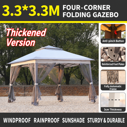 🚩Free Shipping🌞Multifunctional garden parasol with mosquito net, windproof, rainproof, and provides sun protection
