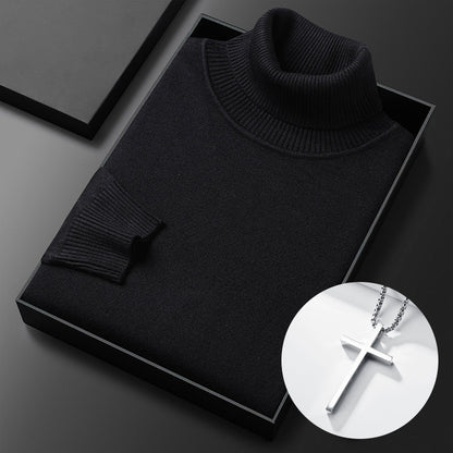 ⏳ 2026 Hot Sale!  ⏰Men's Solid Color Premium Turtleneck Sweater👔