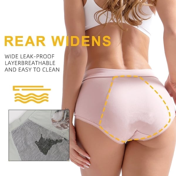 🎉🩲 High-Waisted Leak-Proof Underwear – Reliable leak protection, comfortable high waist – Pay on delivery ✅