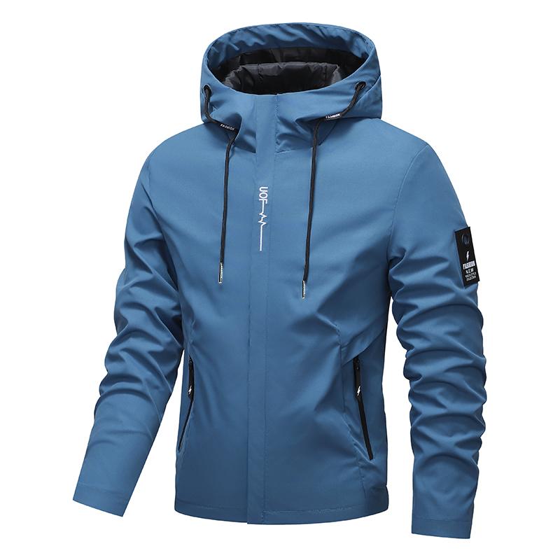 💧🌬️ Men's Hooded Jacket – waterproof & windproof with a drawstring. Ideal for the outdoors & everyday wear. ✓ Durable ✓ Breathable. Check it out now! 🔥🧥