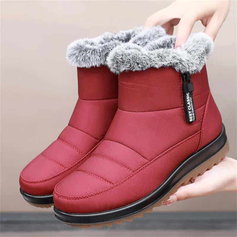 Women's Winter Waterproof Warm Cotton Boots👢
