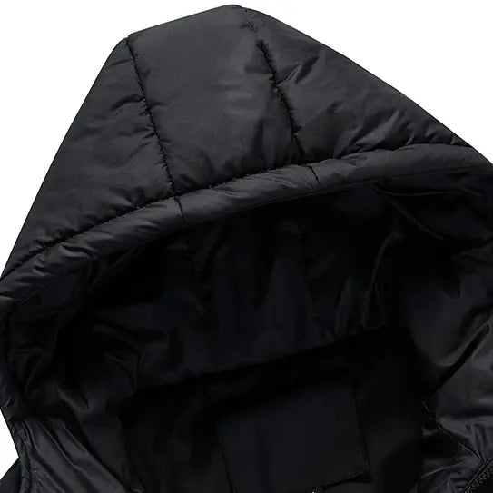 🍂 Easy Layering Comfort | Men's Hooded Front-Zip Insulated Vest
