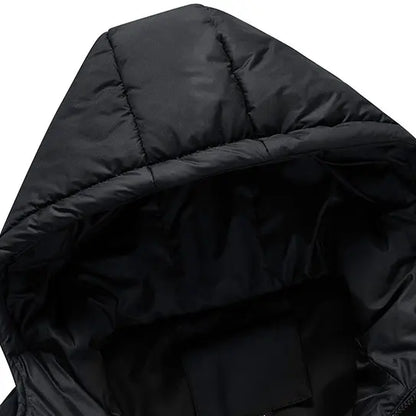 🍂 Easy Layering Comfort | Men's Hooded Front-Zip Insulated Vest