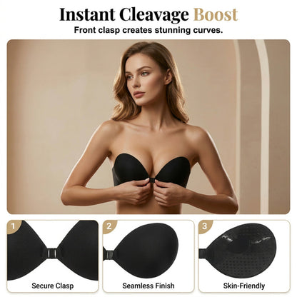 ✨Buy 1 Get 1 Free | Front Closure Adhesive Invisible Push-Up Bra (2 Pairs)