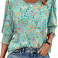⏰Limited Time Sale-50% OFF🏖️Womens 3/4 Sleeve T-Shirts Cute Crewneck Tees Blouses