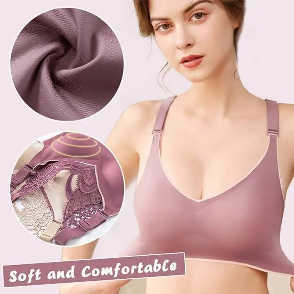 📢📢50% OFF !! ⏰Butterfly Embroidery Wirefree Bra – Wire-Free Lift & All-Day Support ✨