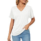 ⏳ Limited time 50% off! 💥V-Neck Solid Color Loose Ladies Tops（The more you buy, the higher the discount）
