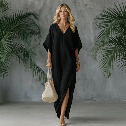 Women's Casual V-Neck Maxi Dress