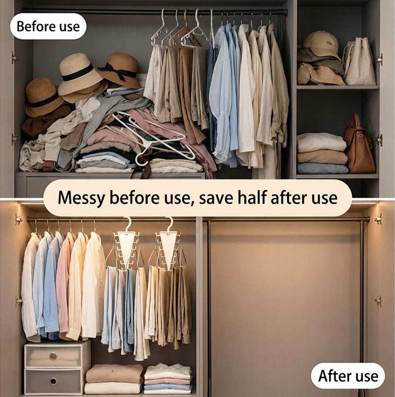 Multifunctional Triangle Closet Organizer