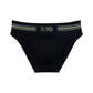 Men's Sexy Colorful Stripe Letter Seamless Low Waist Briefs