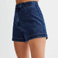 💕HOT SALE – Sold individually💕 Casual two-piece denim set for women: Sleeveless top & shorts
