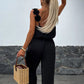 Women's Sleeveless Wide Leg Jumpsuit