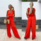 Women's Sleeveless Wide Leg Jumpsuit