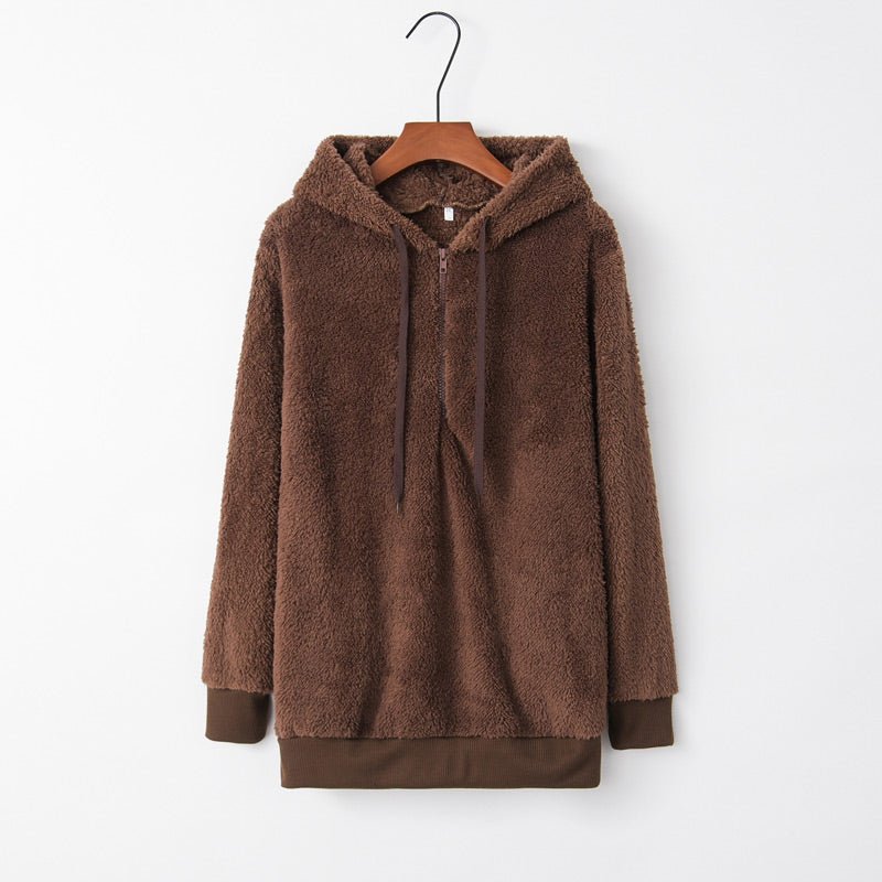 Fashion Warm Casual Loose Hooded Sweatshirt（50% OFF）
