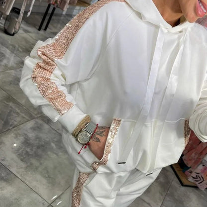 🌷Limited Time 47% OFF💞Women’s Drawstring Hooded Tops ＆ Pants 2-Piece Set