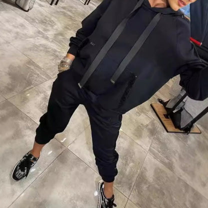 🌷Limited Time 47% OFF💞Women’s Drawstring Hooded Tops ＆ Pants 2-Piece Set