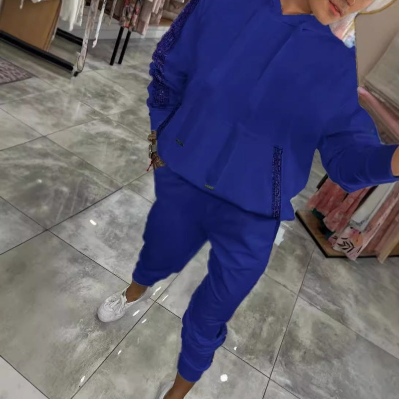 🌷Limited Time 47% OFF💞Women’s Drawstring Hooded Tops ＆ Pants 2-Piece Set