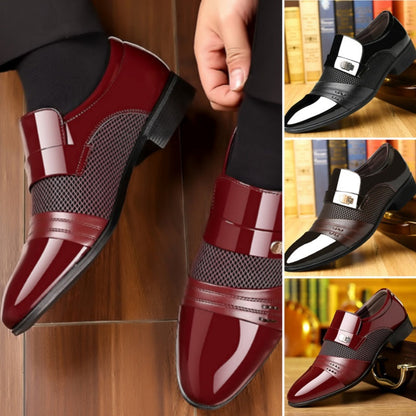 💥Early bird price 👞Men's Classic Non-Slip PU Leather Dress Shoes