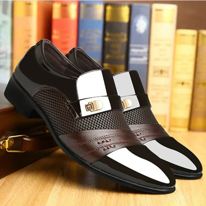 💥Early bird price 👞Men's Classic Non-Slip PU Leather Dress Shoes