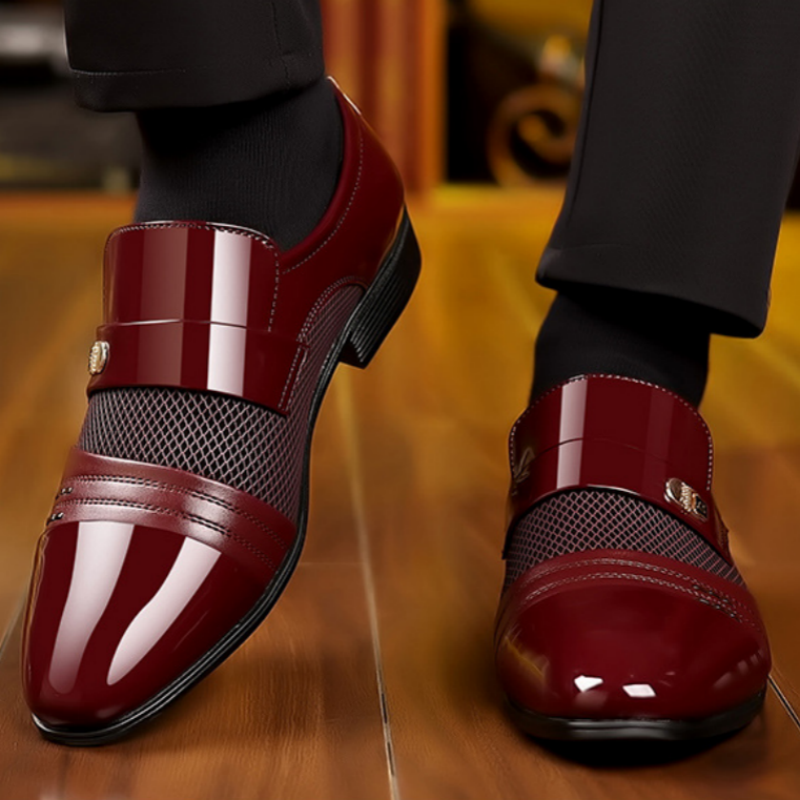 💥Early bird price 👞Men's Classic Non-Slip PU Leather Dress Shoes