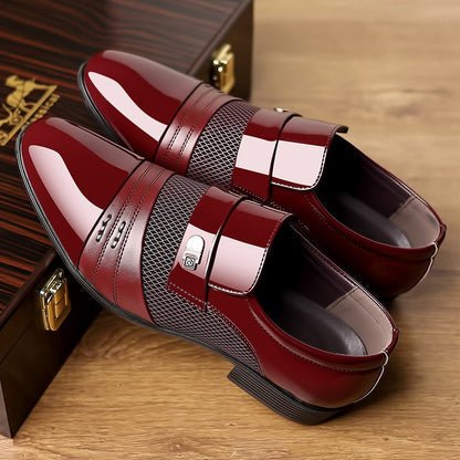 💥Early bird price 👞Men's Classic Non-Slip PU Leather Dress Shoes