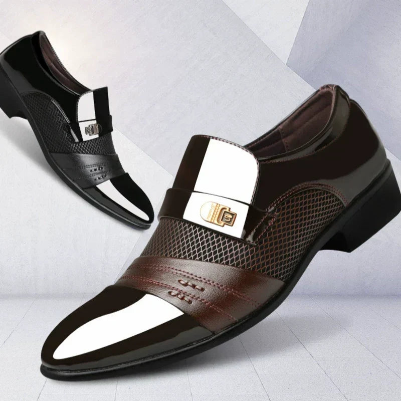 💥Early bird price 👞Men's Classic Non-Slip PU Leather Dress Shoes