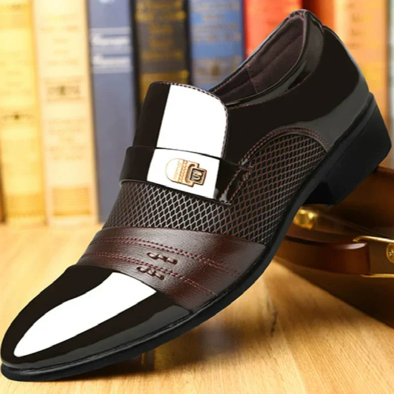 💥Early bird price 👞Men's Classic Non-Slip PU Leather Dress Shoes