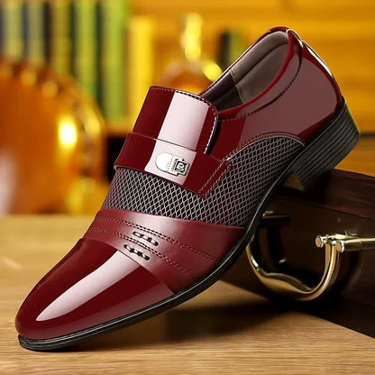💥Early bird price 👞Men's Classic Non-Slip PU Leather Dress Shoes
