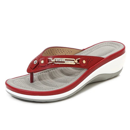 🎀 Flip-flops for women with cushioning that provides arch support