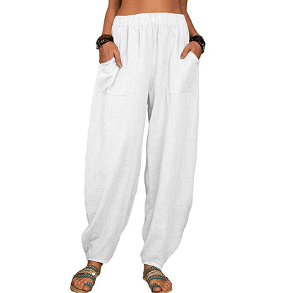 🍂(S-5XL)👚 Wide-leg Linen And Cotton Pants For Women