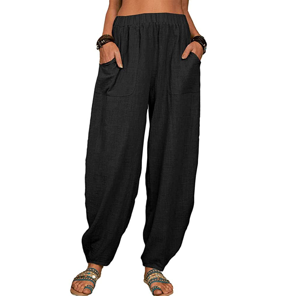 🍂(S-5XL)👚 Wide-leg Linen And Cotton Pants For Women