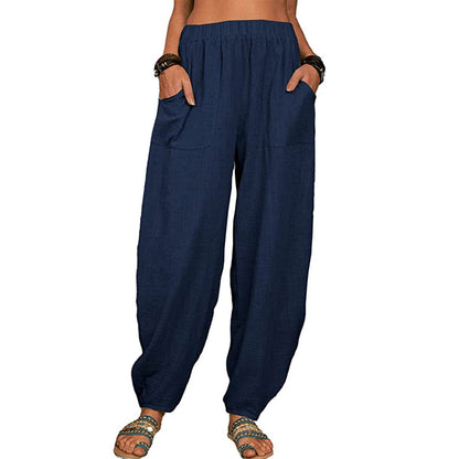 🍂(S-5XL)👚 Wide-leg Linen And Cotton Pants For Women