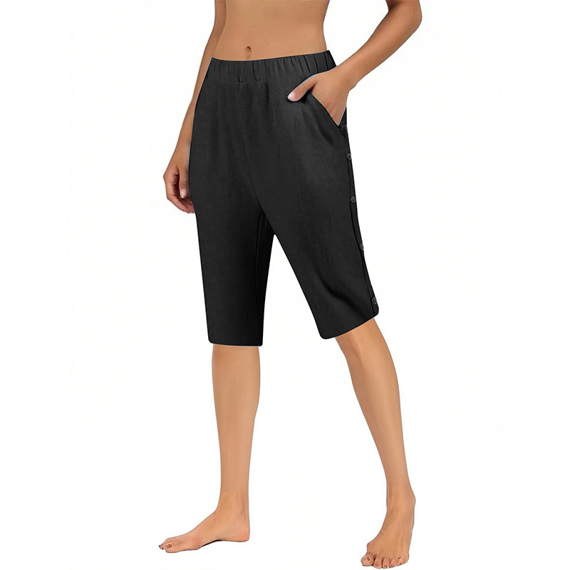 Women's Casual Loose Cotton Linen Breathable Shorts