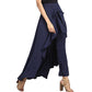 ✨Asymmetrical Ruffle Hem Wide-Leg Pants